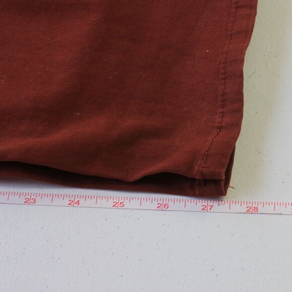 #429 A3 Denim Burnt Orange Red Jeans Size 16 - Picture 5 of 8